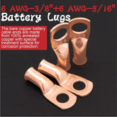 13Ft 6AWG Battery Power Tinned Copper Cable